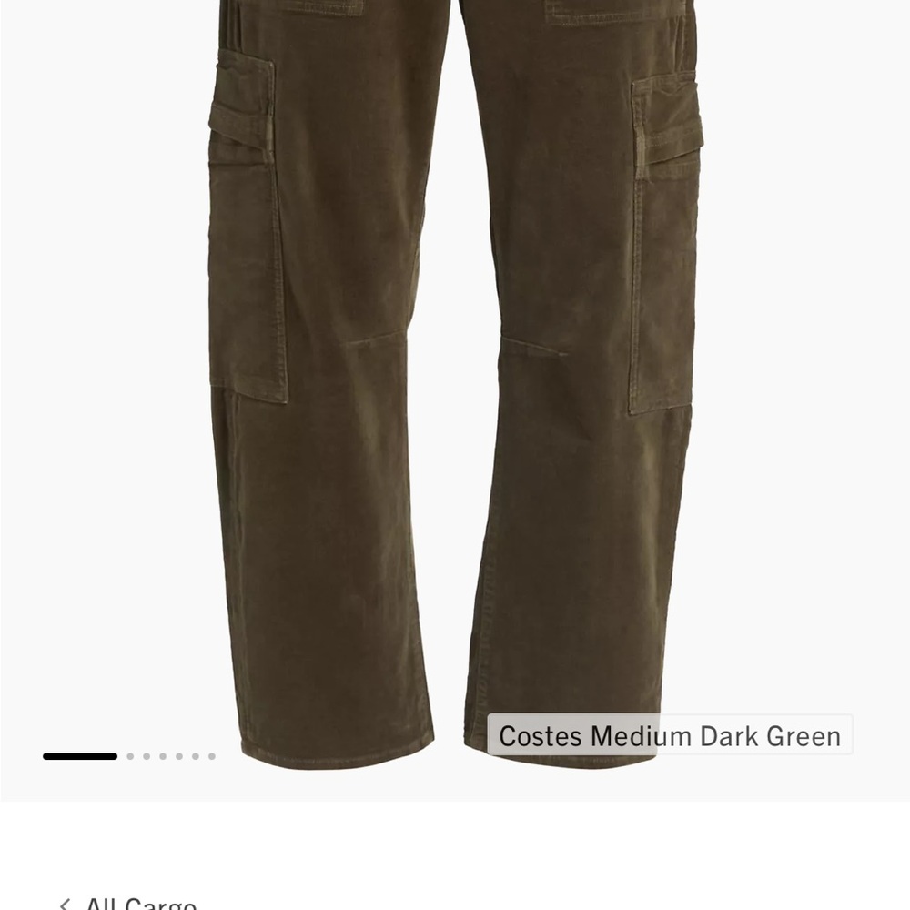 Citizens of Humanity Navy Blue Corduroy Cargo Pants